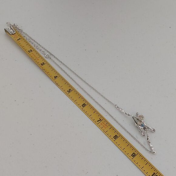 Avon Dewey Dazzle Bird Twig Flowers Pendant Necklace Cottage Core Statement - Picture 6 of 8